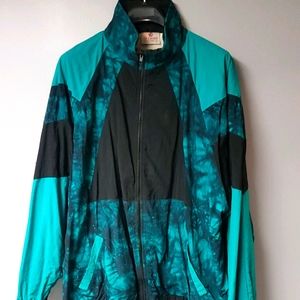 Teal Tye Dye Track Jacket